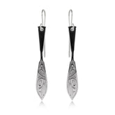 Raven Paddle Earrings