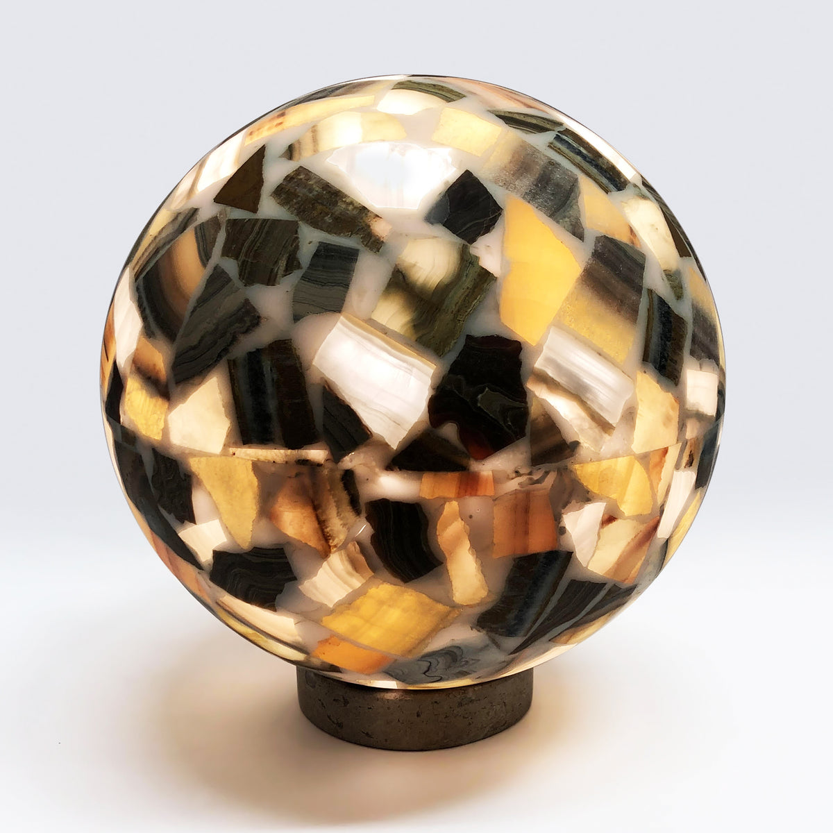 Onyx Mosaic Sphere Lamp