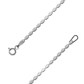 Oval Beads Chain Necklace - 1.9mm