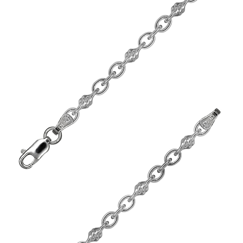 Twisted Infinity Chain Necklace - 4.9mm