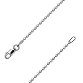 Cut Beads Chain Necklace - 1.2mm