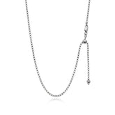 Adjustable Box Chain Necklace - 1mm