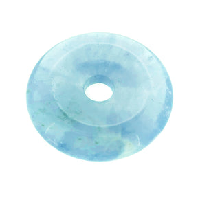 Aquamarine Donut Pendant