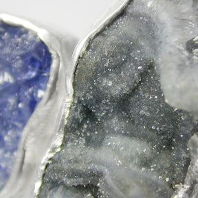 Tanzanite, Fluorite and Desert Druzy Pendant