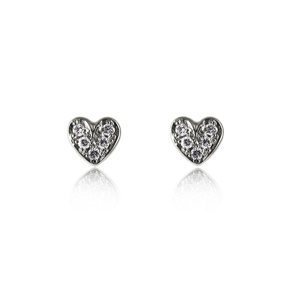 Canadian Diamond Stud Earrings - Pavee Heart