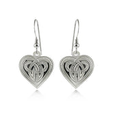 Boucles d'oreilles coeur celtique