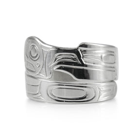 Eagle and Moon Wrap Ring