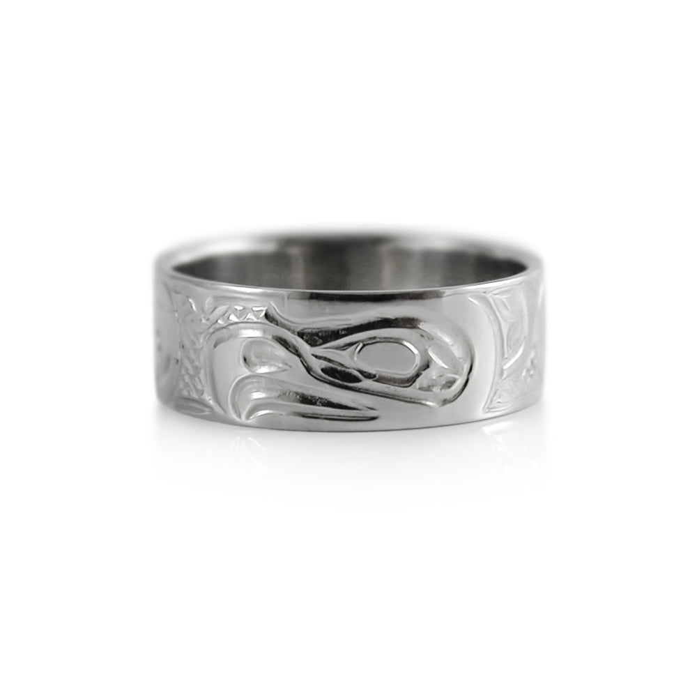 Platinum Eagle Ring