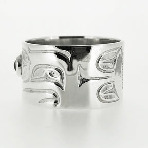 Eagle Ring with Hematite