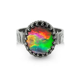Eagle Ring with Ammolite