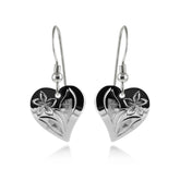 Floral Heart Earrings