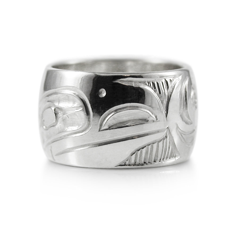 Raven and Moon Ring
