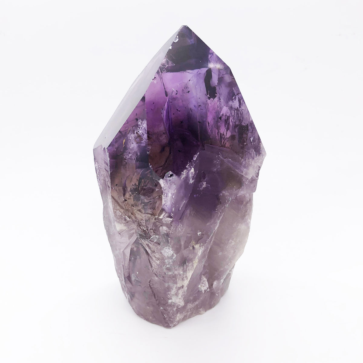 Raw Amethyst Root Point