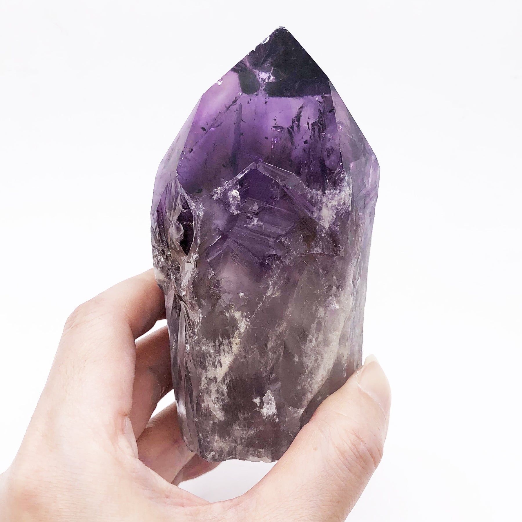 Raw Amethyst Root Point