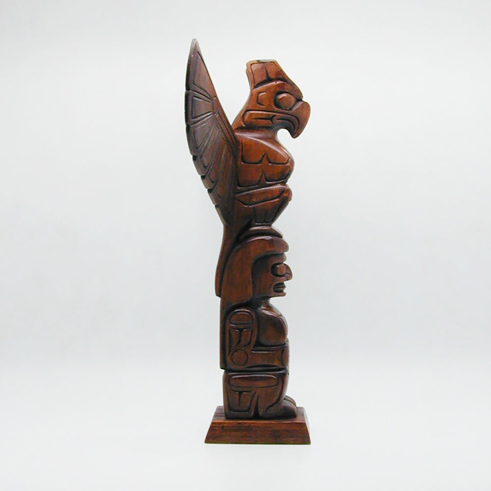 Thunderbird and Female Creator Totem Pole