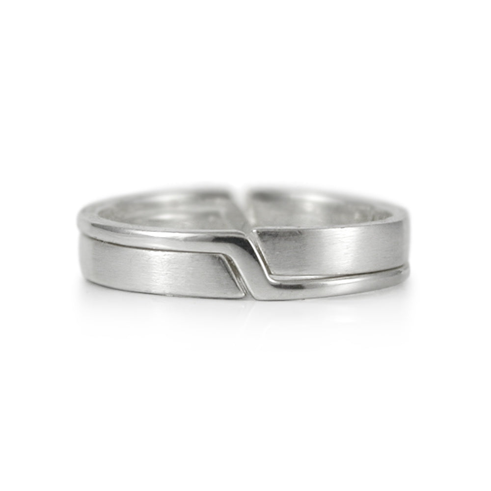 Two Tone Puzzle Ring