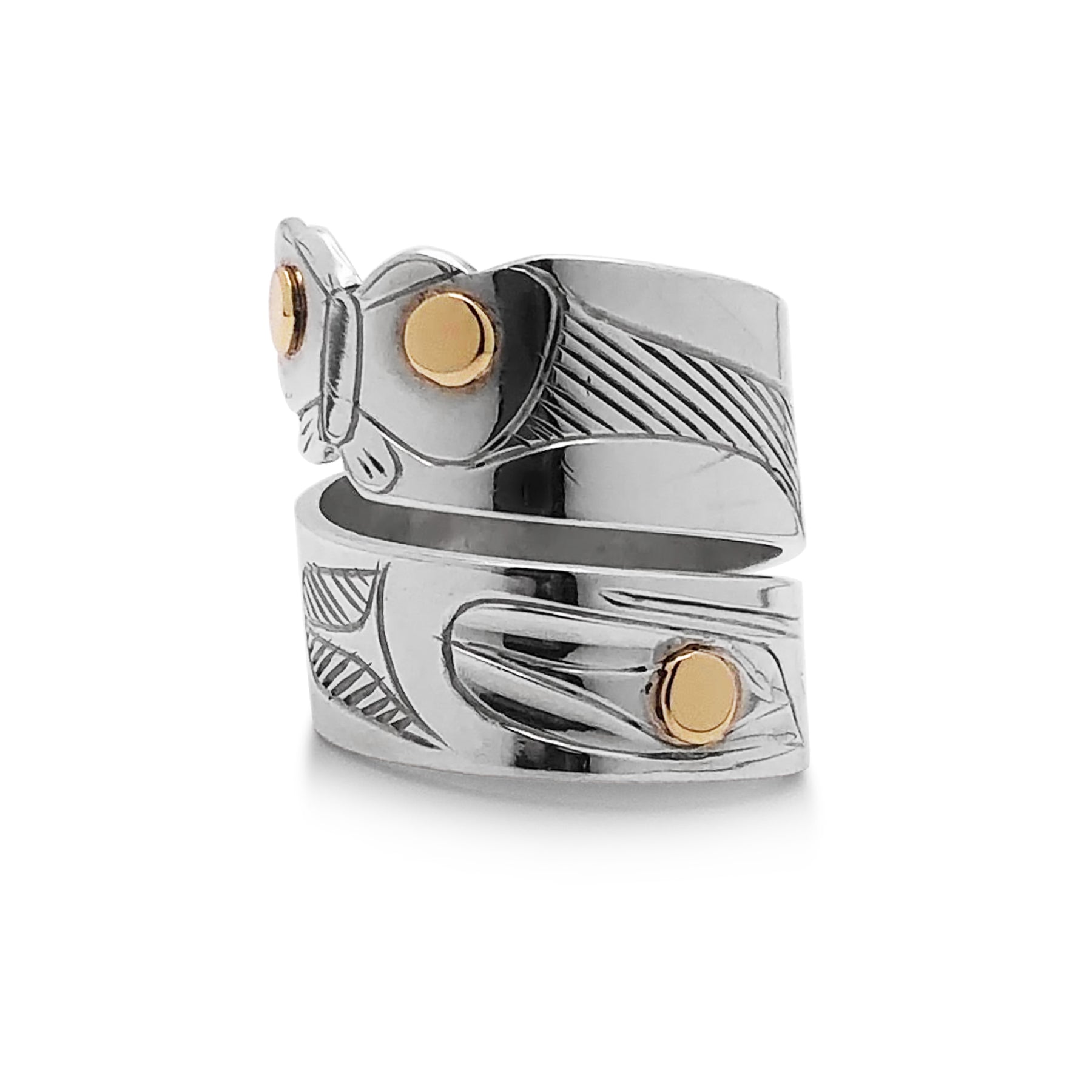 Butterfly and Eagle Wrap Ring
